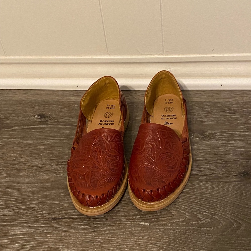Leather Slip-on Sandals